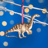 Wooden Riojasaurus Dinosaur Christmas Tree Decoration
